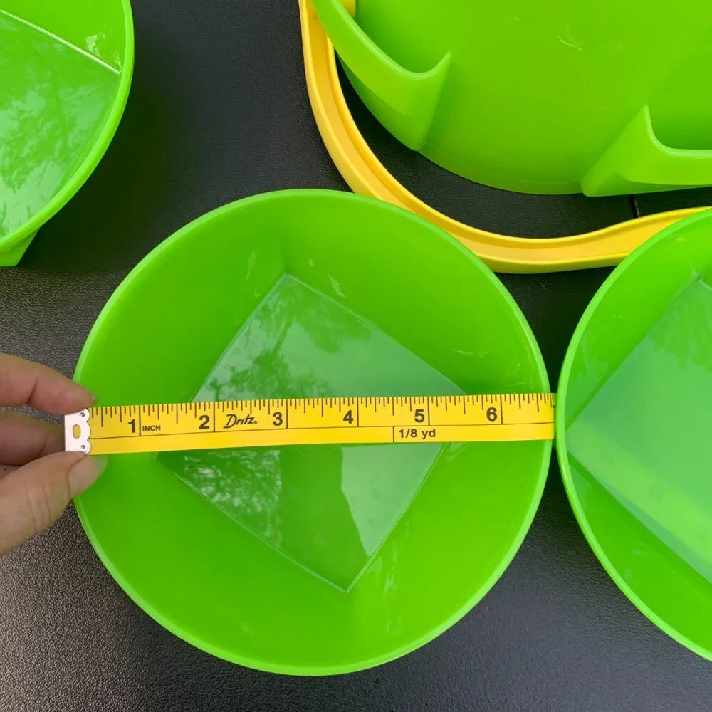 Tupperware - 11pc VINTAGE Picnic Beverage Dispenser, ECO bottles, bowls GREEN